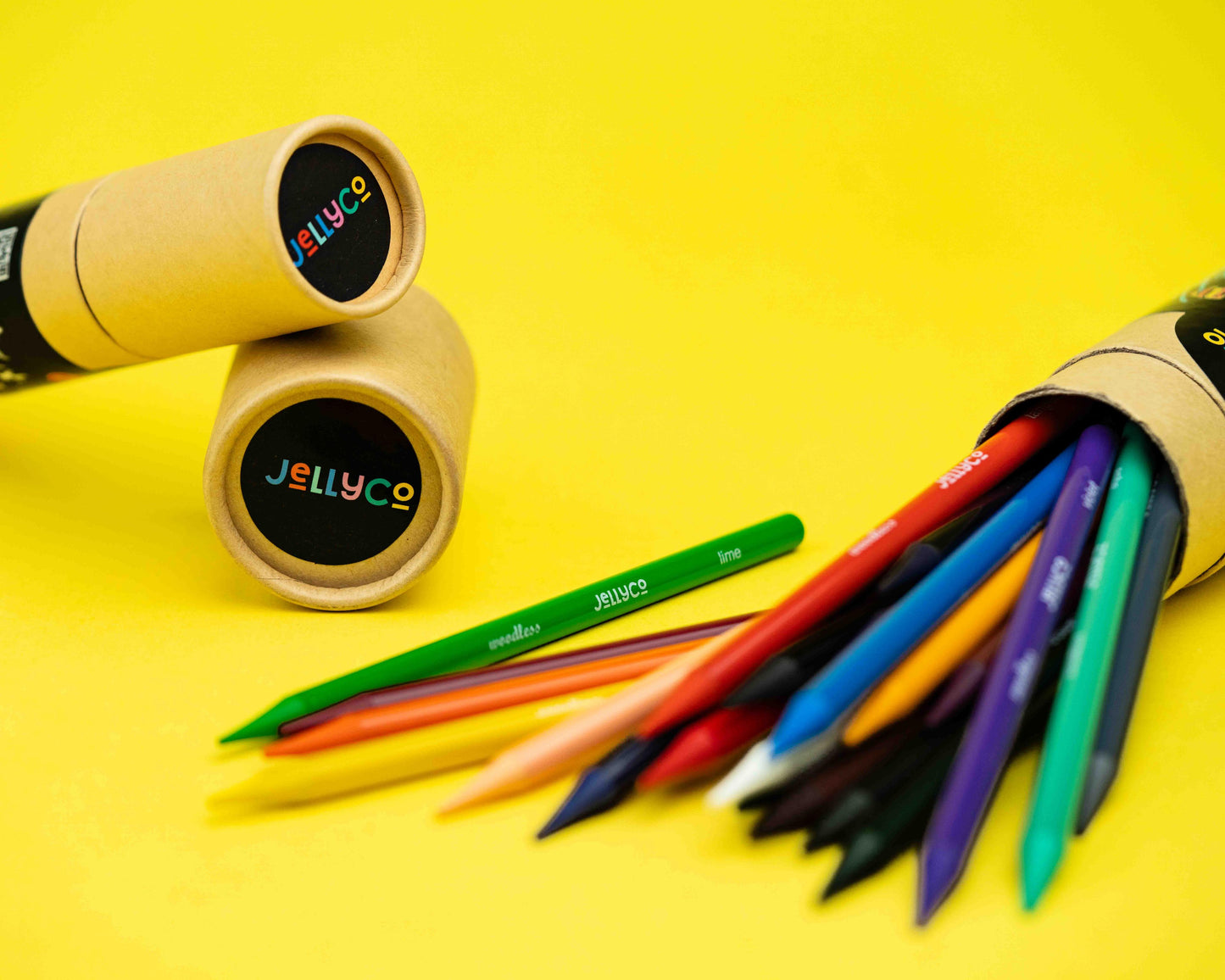 12 Tube JellyCo Premium Quality Colour Pencils