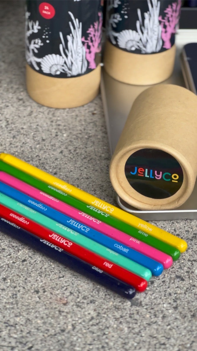 JellyCo Premium Quality Colour Pencils 24 Tube